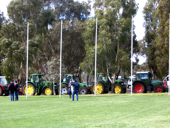 Tractors in Federation Mall