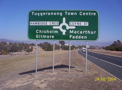 A view of Tuggeranong