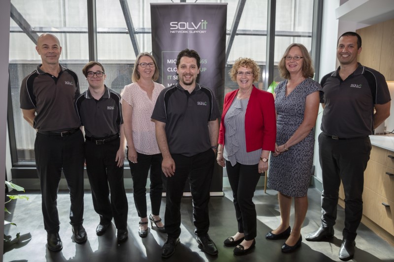 The SOLVit team: Aldy Stipnieks, Reece Draper-Roberts, Carol Herczeg, Damien Samios, Lisa Radovanov, Nicola McAuliffe, David Fox.