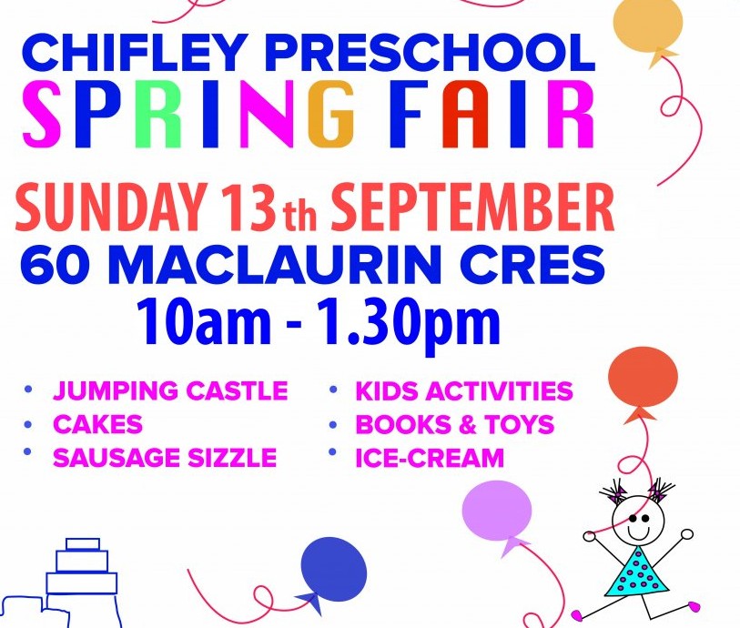 Chifley Preschool spring fair