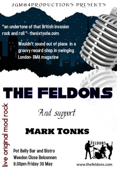 The Feldons at the Pot Belly Friday 30 May