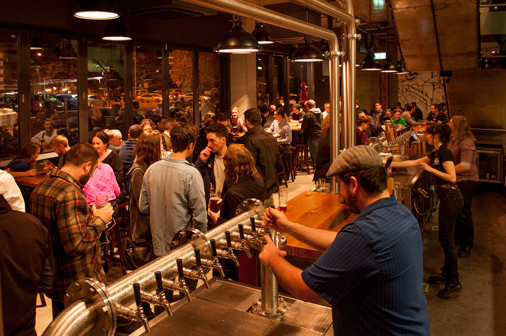 The Bent Spoke Brewery - Opening weekend draws a crowd