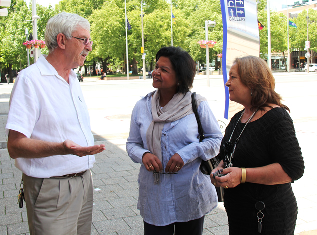 John Hargreaves, Azra Khan and Joy Burch 1