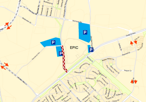 Traffic arrangements for Summernats