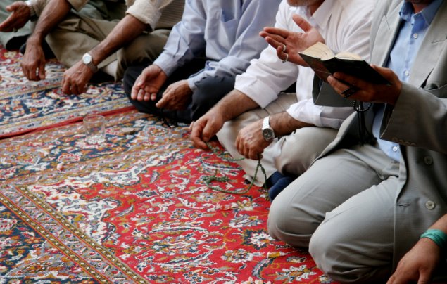 Muslims in prayer