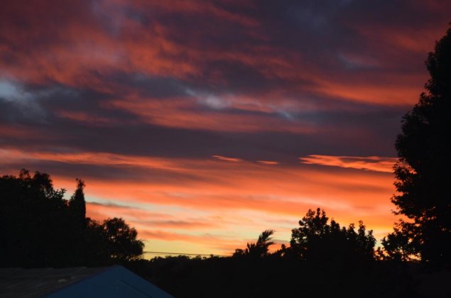 sunrise over canberra