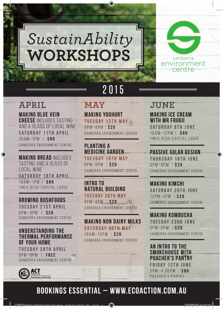 Winter workshops: Cheese making, bread baking, growing bushfoods and more