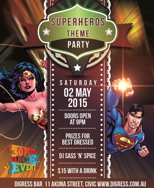 Digress Superheros Poster - Cropped