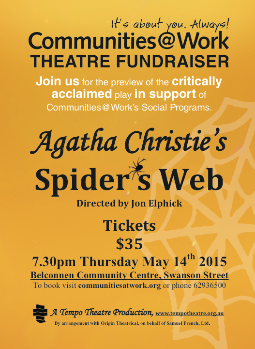 Tempo Theatre Spider Web fundraiser