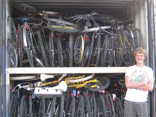 bikes4africa shipping container