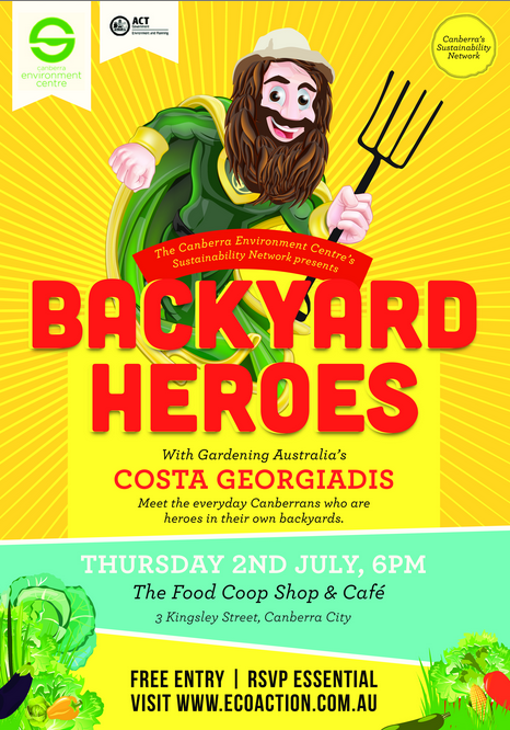Costa Georgiadis in Canberra for Canberra's Backyard Heroes 
