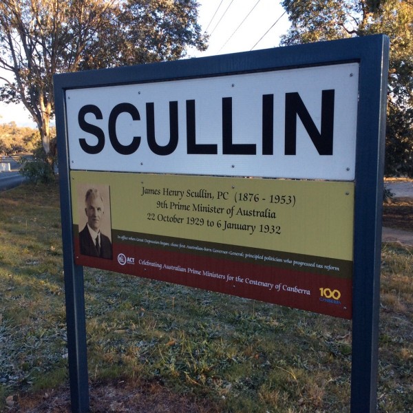 Signpost for Scullin