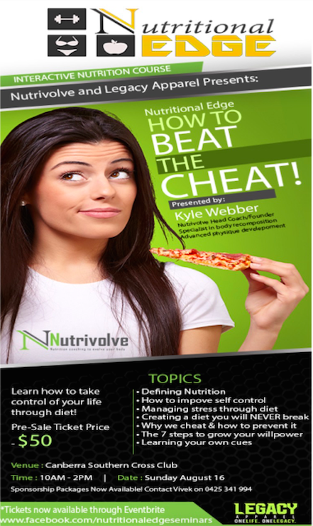 seminar flyer cheat meals