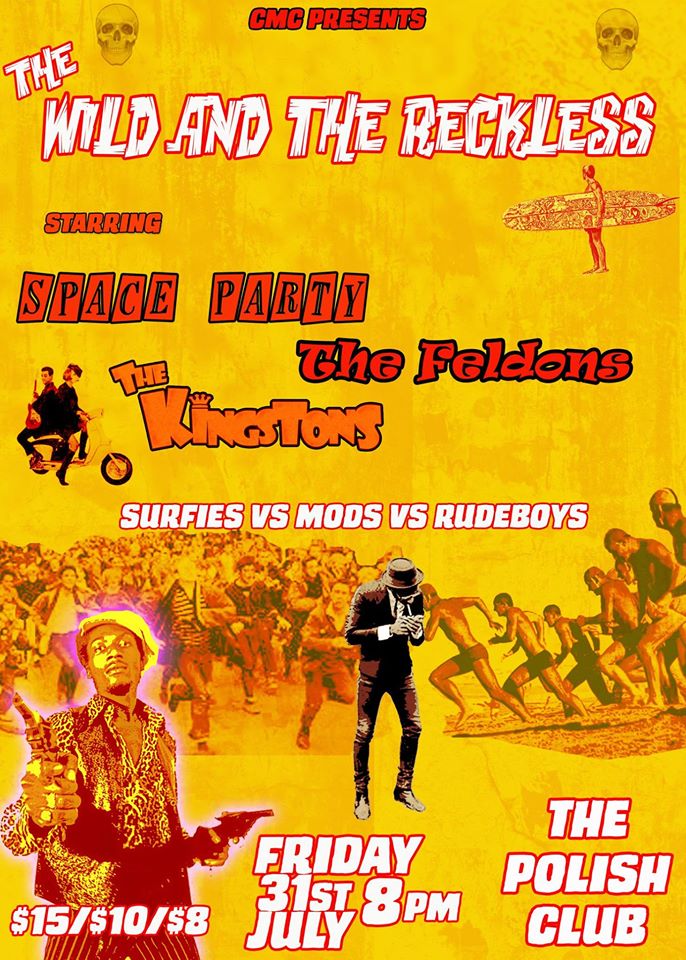 Space Party, the Feldons and the Kingstons at the Polish Club 