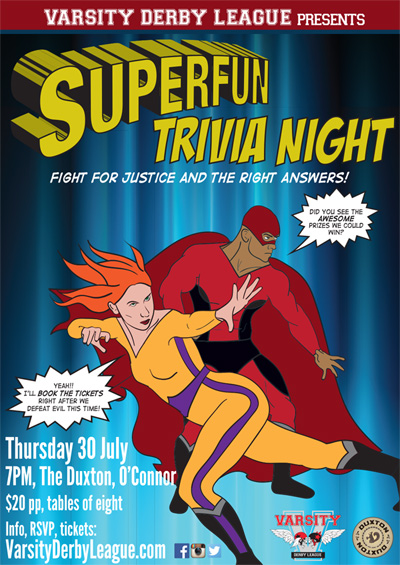 canberra roller derby trivia night