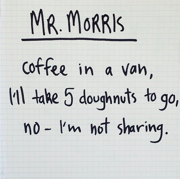 mr morris canberra cafe haiku