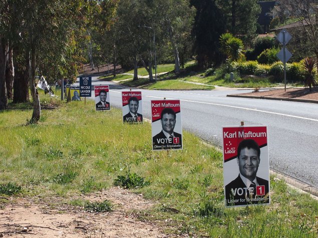 Greens want cleaner elections with call for ban on roadside signs