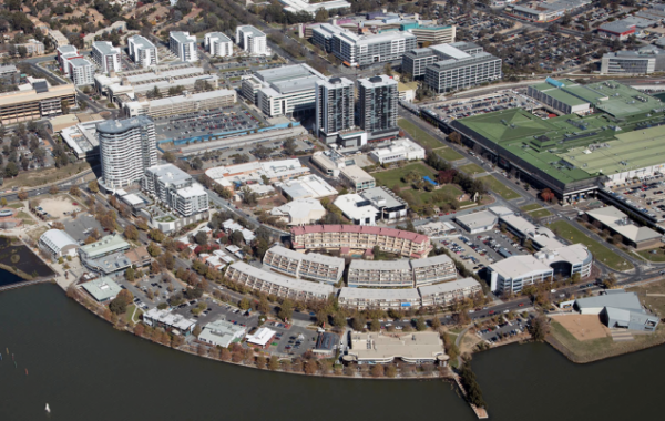 Belconnen Master Plan aerial view