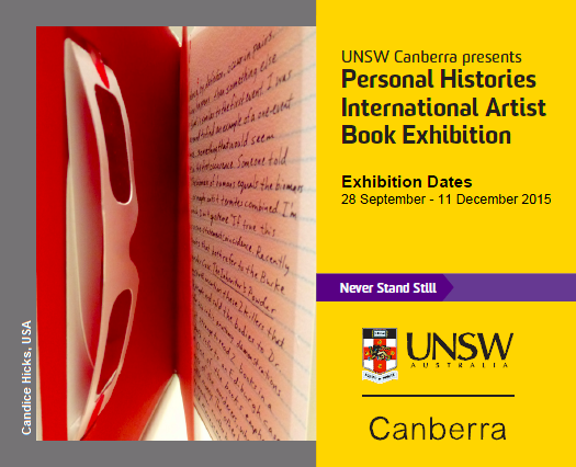 Personal Histories International Artist Book Exhibition at UNSW Canberra