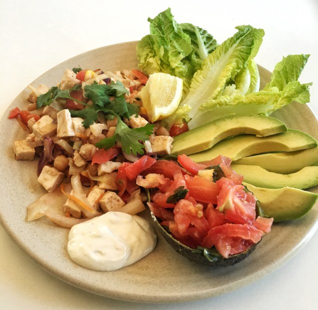 Creative Cookery for Kids: Vegetarian San Choy Bow with salad