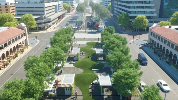 Artist's impression of Civic Plaza