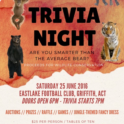 Trivia Night to raise funds for orangutans