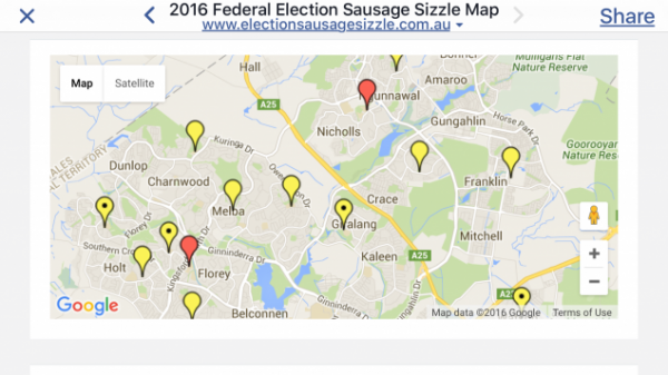 North Canberra booths