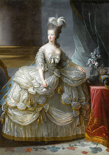 after Louise Elisabeth Vigee Le Brun. Queen Marie-Antoinette 1783. Oil on canvas.