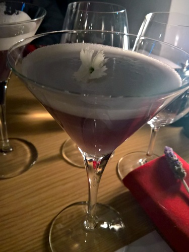 Lavender scented cocktail