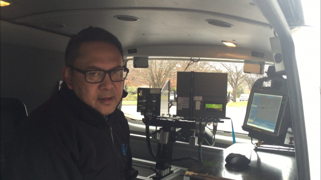 A look inside an ACT mobile speed camera van