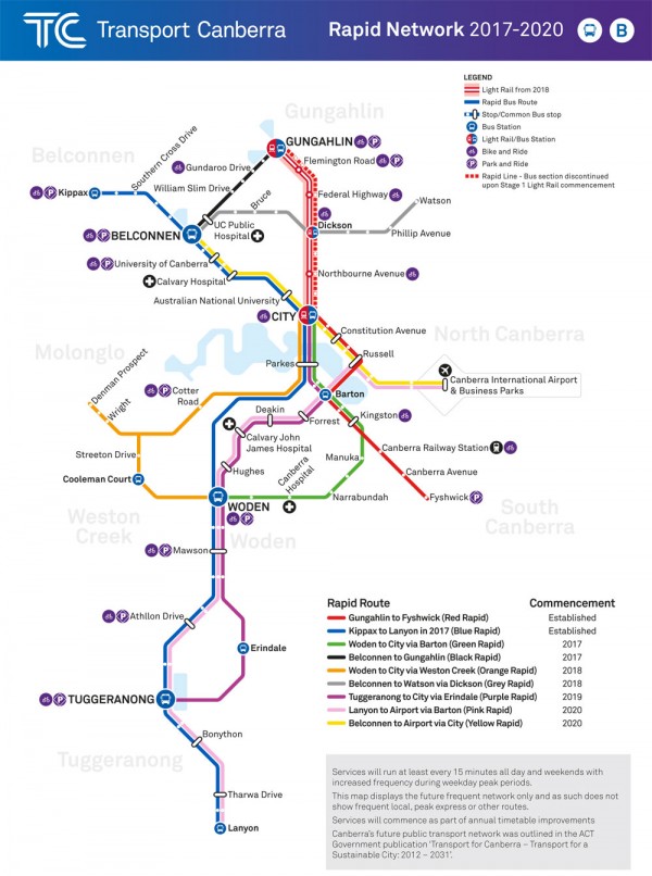 ACT Government rapid bus plan