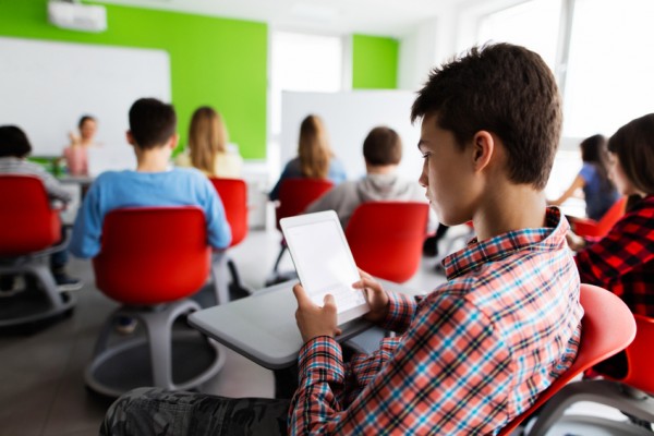 Using a tablet in the classroom. Photo: iStock