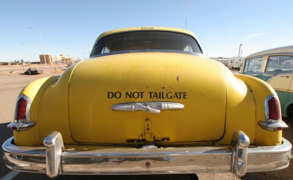 Do not tailgate
