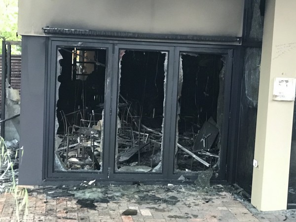 Fire guts Manuka restaurant site. Photo: Charlotte Harper