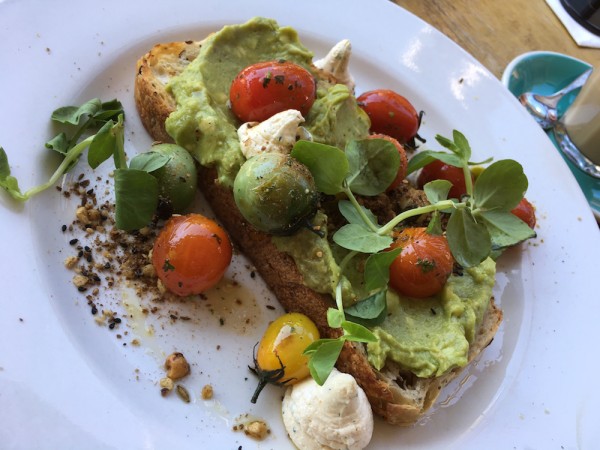 Fox & Bow's Fit Fox version of smashed avo. Photo: Zoe Pleasants