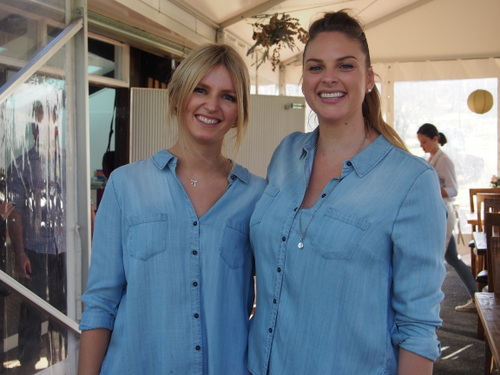 Ali King with friend and business partner Emilie Rohan