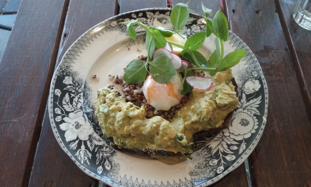 Penny University's sophisticated version of smashed avo. Photo: Zoe Pleasants