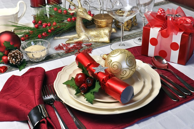 Christmas table setting