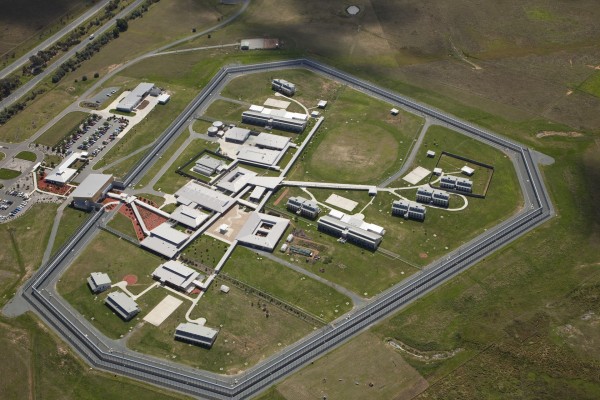 Aerial view of Alexander Maconochie Centre.