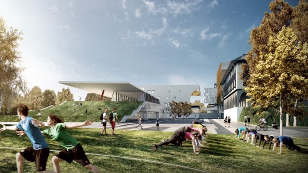 An artist's impression of the new ANU recreation centre.
