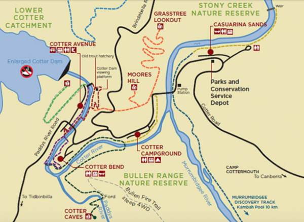 Casuarina Sands map. Photo: ACT Government