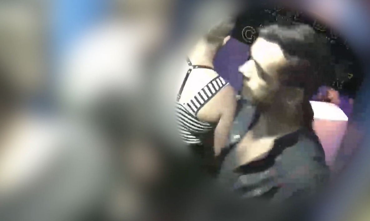 Police seek man over pulling of woman to Cube floor by hair