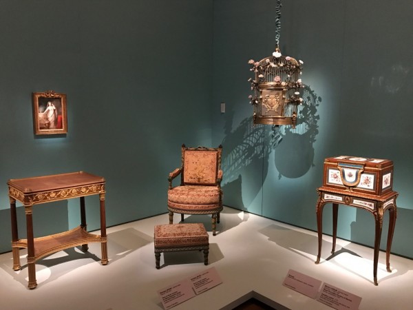 The birdcage and other furnishings from Versailles. Photo: Charlotte Harper