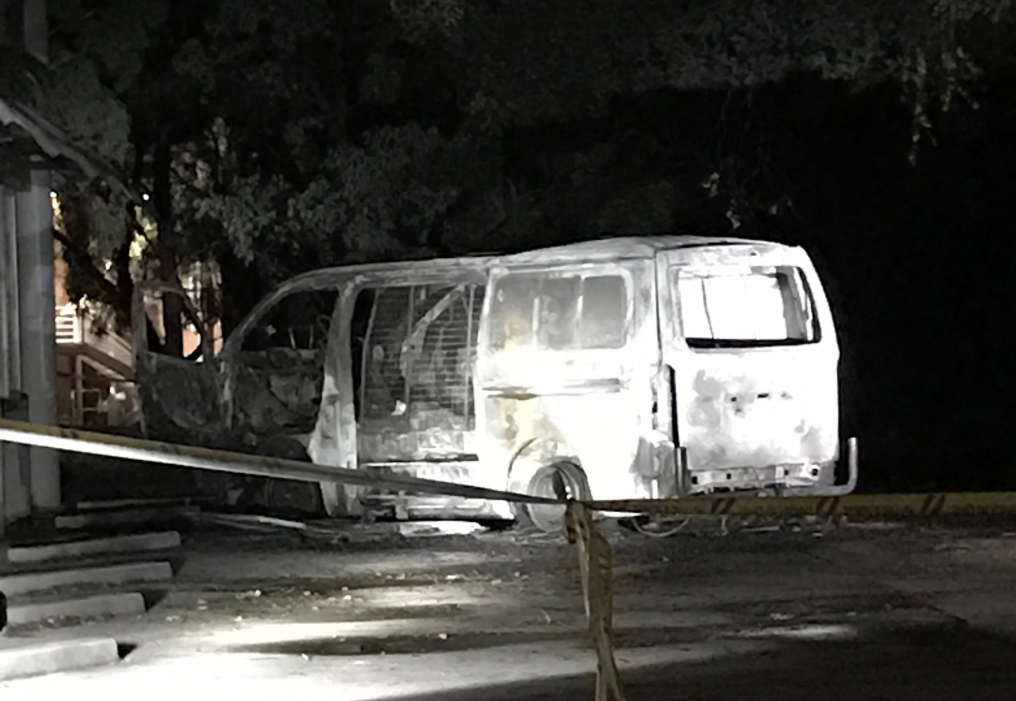 Van explodes outside Christian Lobby HQ in Deakin West