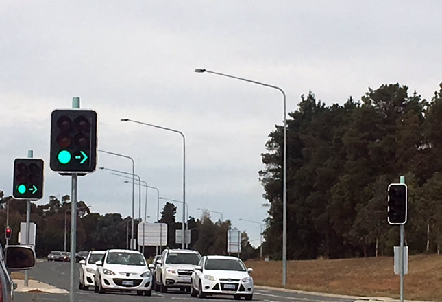 ACT Government fixation with traffic lights