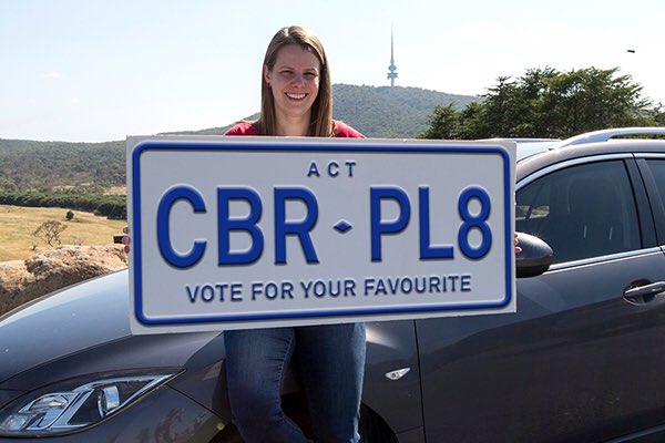 Voting open as Barr announces ACT numberplate slogan shortlist
