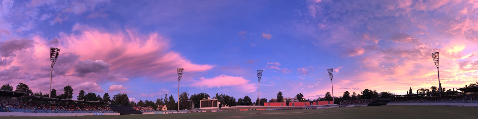 Manuka Oval sunset panorama. Photo: Charlotte Harper