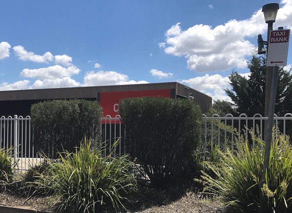 Canberra sign at Kingston railway. Photo: Charlotte Harper