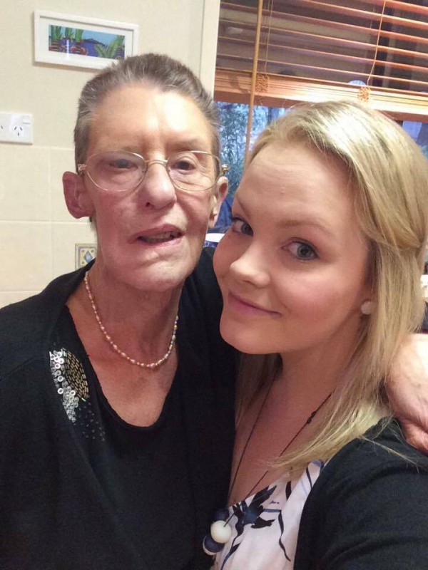 Kacey, right, with grandmother Kate. Photo: Supplied
