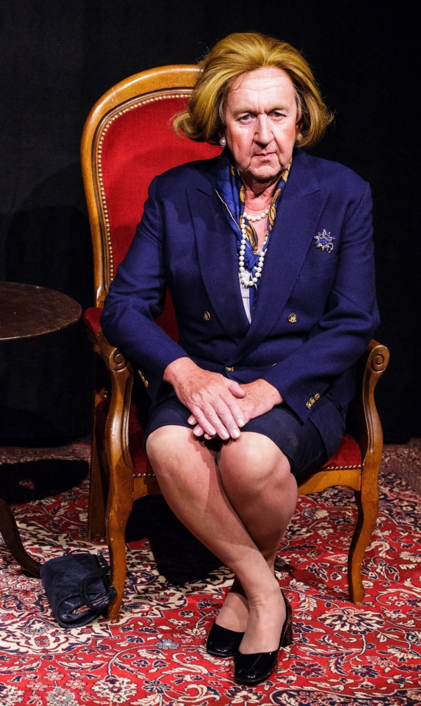 Pip Upton dressed as Margaret Thatcher